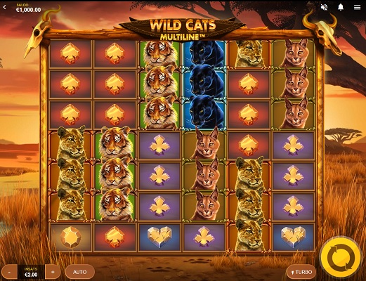Dagliga jackpottspelet Wild Cats Multiline!