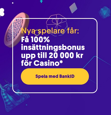 Hämta din casino bonus på 20 000 kr nu på Casumo!